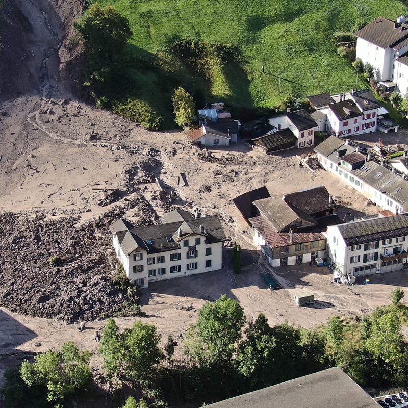Schadenereignis Wagenrunse in Schwanden